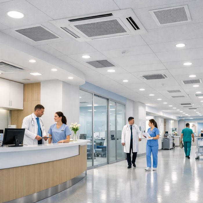 Climatização para hospitais, clínicas e salas limpas
